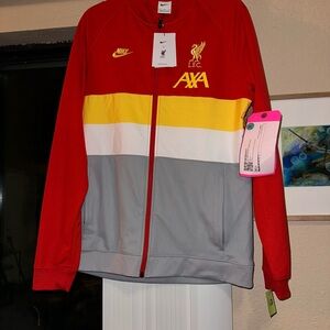 Nike Red and Gray Liverpool Full-Zip Jacket